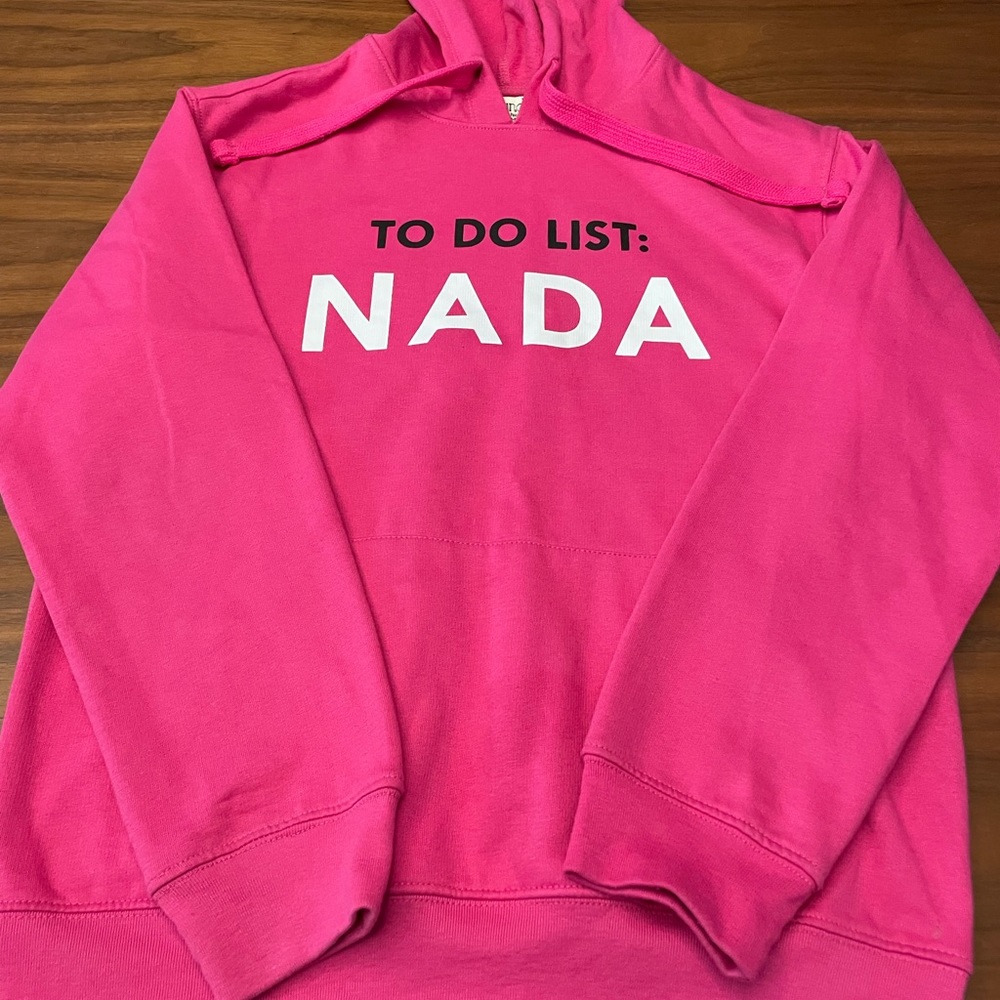 Girls Pink NADA Hoodie